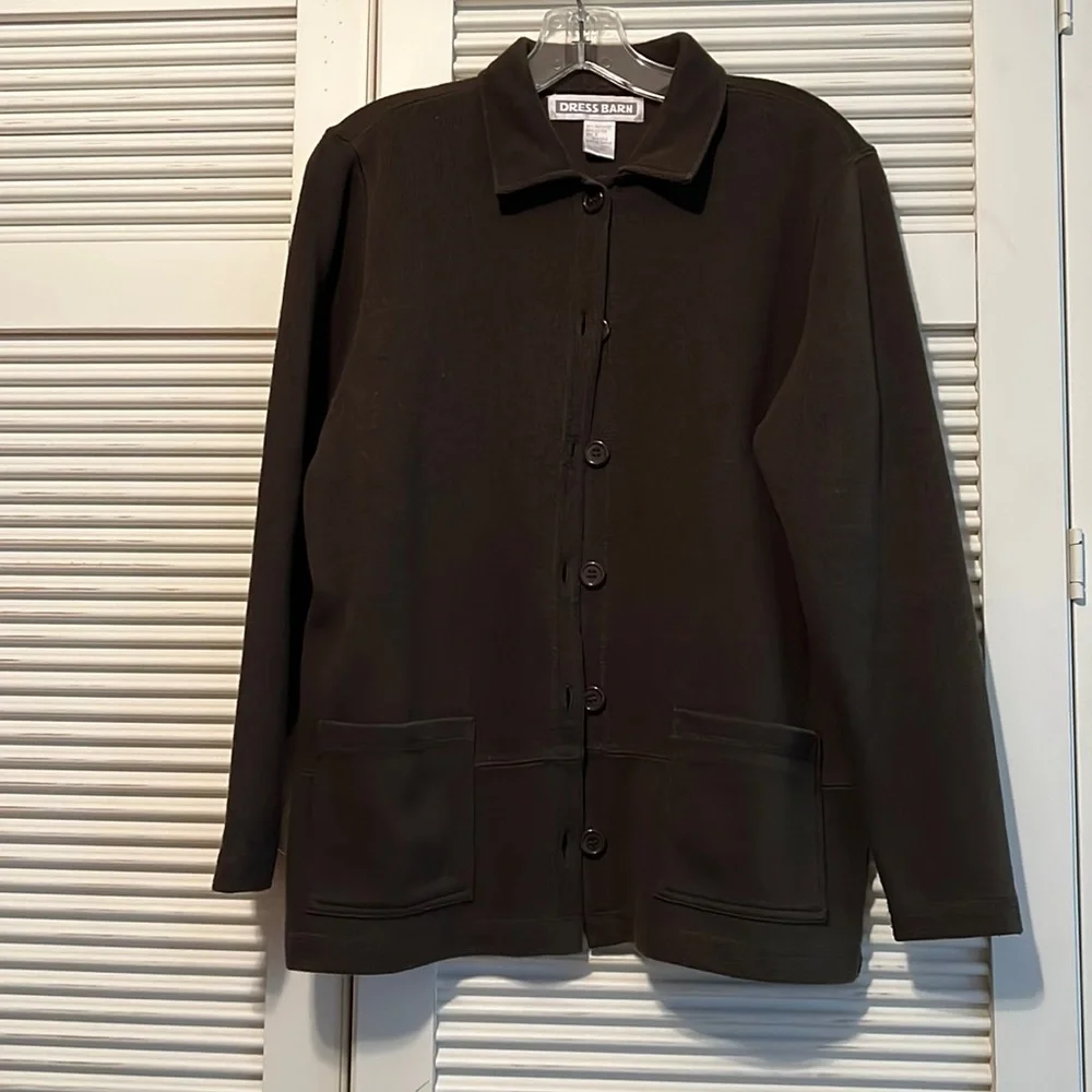 DRESS BARN Button Down Jacket - Picture 1 of 5